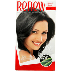 Renew Intense Naturals Permanent Hair Colour Creme Black Current 1