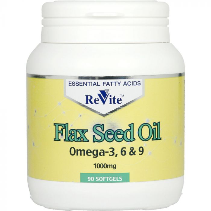 Revite Flaxseed Oil 1000mg 90 Capsules