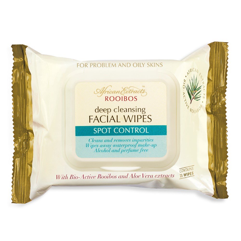 Rooibos Deep Cleansing Facial Wipes Spot Control 25's