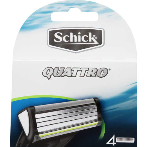 Schick Quattro Replacement Cartridges For Men 4 Cartridges