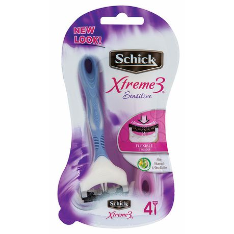 Schick Women Xtreme3 Disposable Razors Sensitive 4 Razors