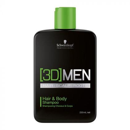 Schwarzkopf 3D Men Hair and Body Shampoo 250ml