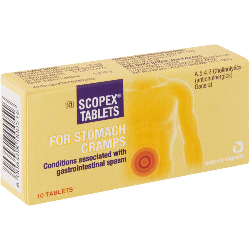 Scopex Tablets 10's – ZimSeller Pharmacy