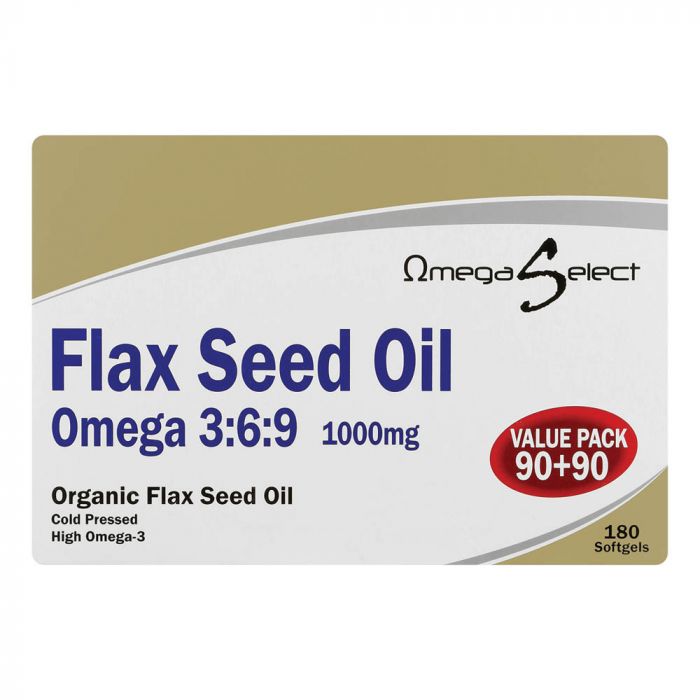 Select Omega Flaxseed 180's Veggie Caps