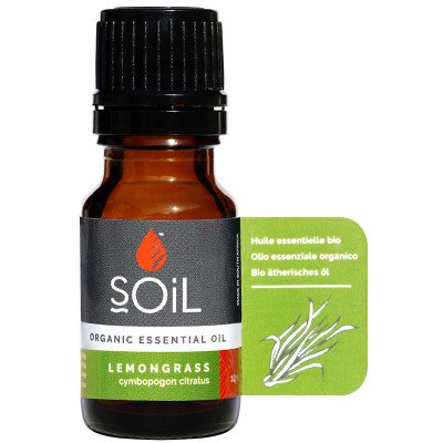 Soil Organic Aromatherapy Essential Oil Lemongrass 10ml