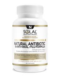 Solal Natural Antibiotic & Anti-Viral/Flu Formula 60s