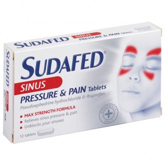 Sudafed Sinus Pain Tablets 10s