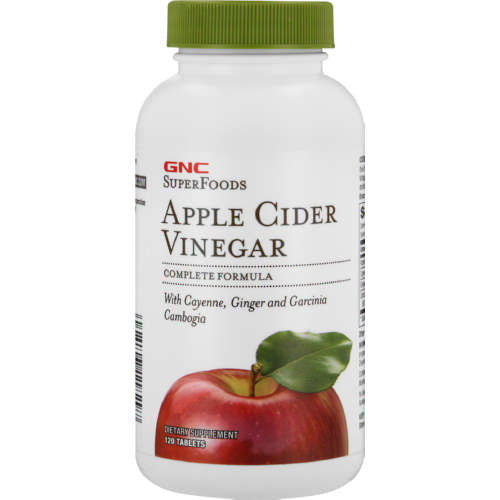 GNC SuperFoods Apple Cider Vinegar Dietary Supplement 120 Tablets