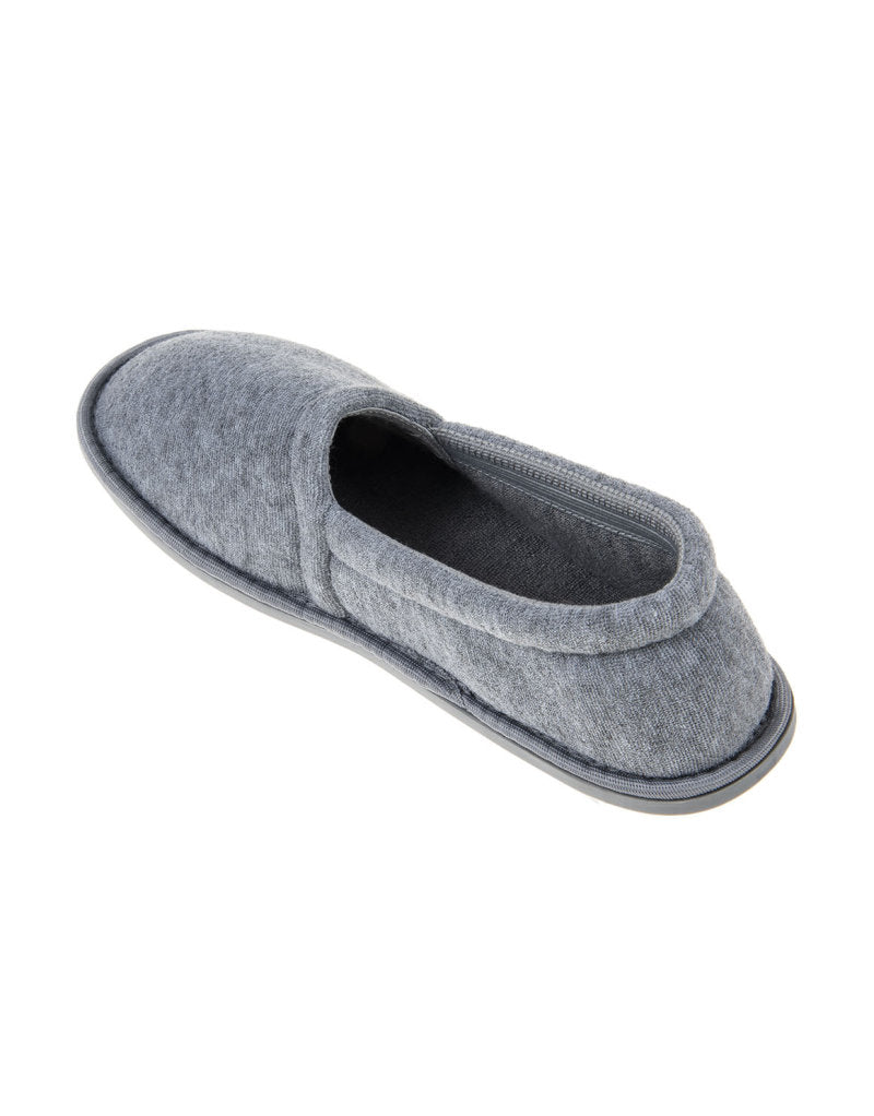 Towelling Stokie Slippers for Adults Grey