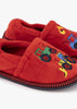 Tractor Stokie Slippers (Size 4-13) Younger Boy Red