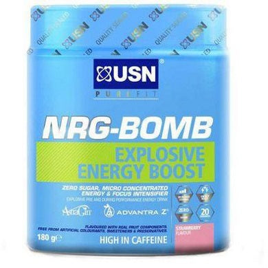USN NRG Bomb Explosive Energy Boost - Sour Strawberry 180g