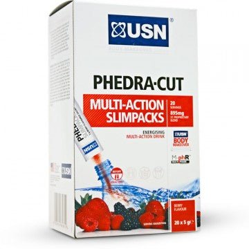 USN Phedra Cut Multi Action Slim Packs - Berry 20x5g