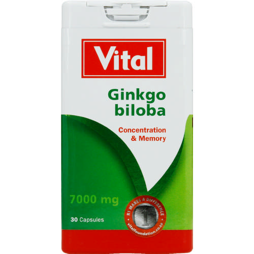 Vital Ginkgo Biloba 30 Capsules