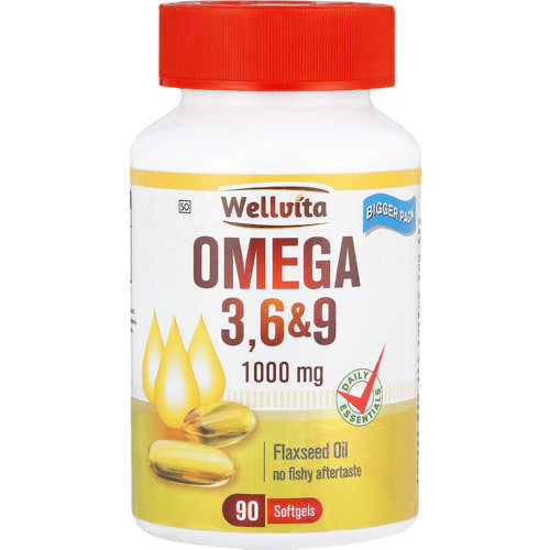 Wellvita Omega 3,6 & 9 1000mg 90 Softgel Caps